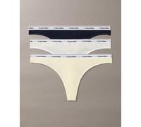 String Calvin Klein Icon Logo jaune noir (3 unités) - S