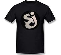 String Cheese Incident Men's Comfortable Short Sleeve Shirts Crew Neck Personality Fashion T-Shirt Black Manches Courtes(Medium)