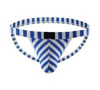 String Coton Homme Rayé, sous-Vêtement Homme Taille Basse Sexy Élastiques sans Etiquette Slip Respirants Tendance Culotte Confortables Moments Intimes des Jeux Couples Quotidien FêTes