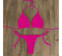 String de Bain pour Femme Bikini Brésilien Latéral String de | Coupe brésilienne audacieuse, latéral réglable, tissu polyester léger, idéal plage piscine