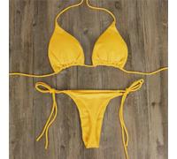 String de Bain pour Femme Bikini Brésilien Latéral String de | Coupe brésilienne audacieuse, latéral réglable, tissu polyester léger, idéal plage piscine