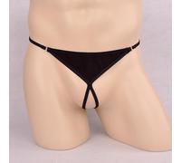 String de qualité supérieure pour homme avec slip unique pour un style amélioré (noir)