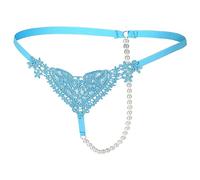 String Dentelle cœur, perlé, Transparent, Taille Basse, uni, Sexy#Z