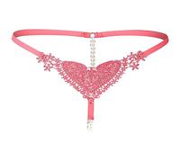 String Dentelle cœur Perles, Transparent, uni, Taille Basse, Sexy#Z