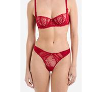 String en dentelle et satin - Mascarade - 38 - Red - Femme - Etam