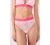 String en dentelle Lemonade Dolls x Etam - Lemonade Lace - 2XS - Rose Givre - Femme - Etam