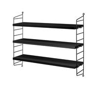 String Pocket Étagère en chêne fumé huilé - Brun foncé String Furniture OFFRE SPECIALE - 7350038271990