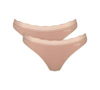 String femme Sloggi Go Blush (x2) Marron XS