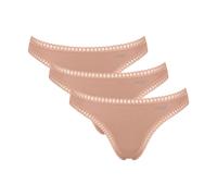 Sloggi Go Crush String C3p Slip, Marron caméo, L (Lot de 3) Femmes
