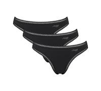 Sloggi Go Crush String C3p Slip, Noir, S (Lot de 3) Femmes