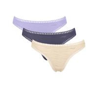 SLOGGI String beige / bleu foncé / violet, Taille L