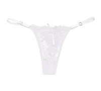 String Ficelle Femme Sexy éRotique, String Dentelle Femme Taille Basse Ajustables Slips EsthéTique Respirante IrréGulier Imprimé Rigolo Culotte Transparent Pantalon Triangle SéDuisant
