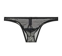 String Ficelle Homme Lingerie Erotique Transparent Slip Taille Basse Slips Tanga Cuir Noir Coton Maillot De Bain Sexy sous Vetement Budgy Smuggler Érotique Vêtements Mini Jockstrap Chic Elephant