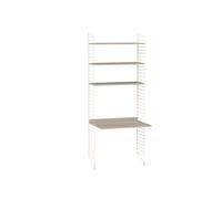 Système de rayonnage au sol de la chambre à coucher à cordes D String Furniture Beige - Beige - 7350038273666