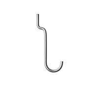 String Furniture Lot de 4 crochets verticaux doubles - Acier inoxydable