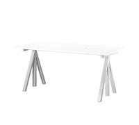 String Furniture Piètement de table Works blanc RAL 9016 LxlxH 140x65x71,5
