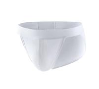 String Homme en Côton de Coton à Fourche Haute, sous-vêtement Masculin Confortable avec Grande Poche U Renforcée, Soutien Exceptionnel et Confort Ultime(White, XL)