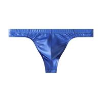 String Homme Sexy Chic, Slip Homme Taille Basse Soie Doux Taille Élastique Couleur Unie sans Etiquette sous-Vêtement Extensible Respirants Short Tendance Confortables Masculins Quotidiens