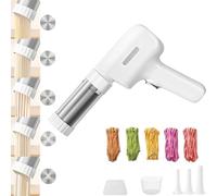 String Hopper Maker Electric, Electric String Hopper Maker, 5-in-1 Portable Household Noodle Machine, with 5 Interchangeable Molds, For Making Linguine, Thin, Thick Noodles (1 Set)