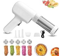 String Hopper Maker Electric, Household Noodle Machine Cord Less Pasta Machines, 5-in-1 Cordless Pasta Machine, with 5 Interchangeable Molds, Portable Noodles Make for Making Noodles (1PCS)