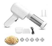 String Hopper Maker Electric, Household Noodle Machine Cord Less Pasta Machines, Electric String Hopper Maker, 5-in-1 Cordless Pasta Machine, with 5 Interchangeable Molds