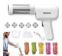 String Hopper Maker Electric - Idiyappam Maker Electric with 5 Molds, Cordless Noodle Maker for Home Kitchen | Easy Clean & Assembly (1pcs)