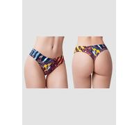 String Invisible Go Wild Tiger Bleu & Jaune