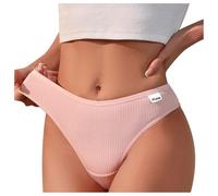 String Menstruel Culotte Sexy en Pur Coton à Taille mi Haute pour Femmes Rondes, Respirante (S)
