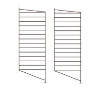 String Montant d'étagère String Brun foncé. 85x30 cm. 2 pièces