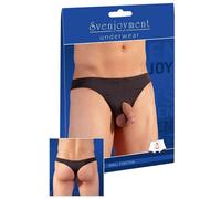 Svenjoyment String homme ouvert noir Taille L