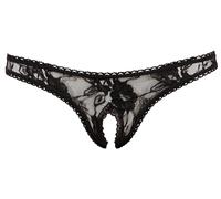 Cottelli Collection – String ouvert en dentelle noire – Taille L