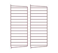 String Panneau mural String Bordeaux. 75x30 cm. Lot de 2