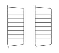 String Panneau mural String Gris foncé. 50x20 cm. lot de 2