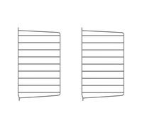 String Panneau mural String Gris foncé. 50x30 cm. lot de 2