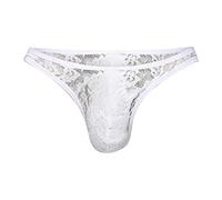 String pour Homme Sexy en Coton Noir Slips sous-Vêtement avec Taille Basse Jockstrap String Homme Sexy Slip Boxers Hipster Ajustés Élastique Thong Bikini Underpants