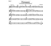 String Quartet No.2 'company' / Score + Parties De Partitions