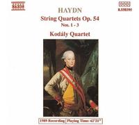 Haydn, J. - Quartet String Opus 54 Nos. 1-3