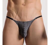 String respirant taille basse pour homme, lingerie confortable pour un usage quotidien (M noir)