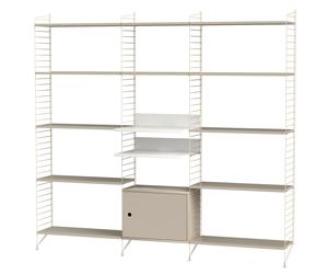 String Salon Système d'étagères murales Q String Furniture Beige - Beige - 7350038274038