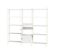 String Salon Système d'étagères murales Q String Furniture Blanc - Beige - 7350038270450