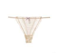 String sans couture pour femme en maille respirante sans couture (jaune