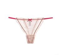 String sans couture pour femme en maille respirante sans couture (rose
