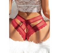 String sexy bordeaux - Taille: XL