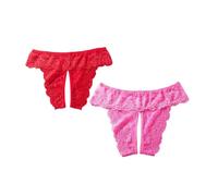 String Sexy en Dentelle pour Femmes, sous-vêtements en Coton Taille Basse, Culotte de Bikini en Dentelle découpée Nuisette Sexy Femme Coquine Hot Vetement Taille (Yellow, XXXXL)