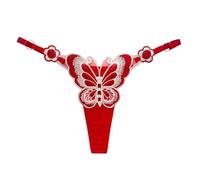 String Sexy en T pour Femme - 3 Pièces Strings Brodés pour Femmes Culottes Papillon Filles sous-Vêtements Sexy Réglable Lingerie Douce G-Strings Femme Maille Panti XXS-L,Styleb,XXS