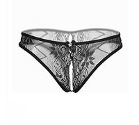String Sexy Femme Taille Basse- String Ouvert à l'entrejambe Creuse Confortable Couleur Unie Et Élégants Hot Charme Slips Léger Respirante Classiques Culotte Décontracté Basique Shorty 2026