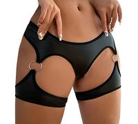 String Sexy Tanga Femme - Slip Femme avec Entrejambe Ouvert Couture String Respirant Femmes Slip Taille Haute sous-vêtements NuméRiques Humour Mignon érotique Bas De Bikini String Cadeau Femme