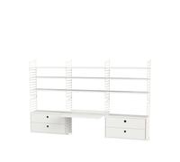 String String bureau blanc et beige - combinaison F