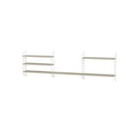 String String chambre d'enfant frêne et blanc - combinaison H bois-blanc