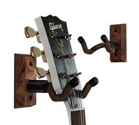 String Swing - Support mural pour guitare acoustique ou électrique CC01K - fabriqué aux États-Unis - Noyer noir - Lot de 2